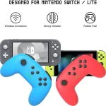 Switch Pro Bluetooth Wireless Game Controller NS Lite Mini Grip Dual Vibration Private Mold with Rubber Coating