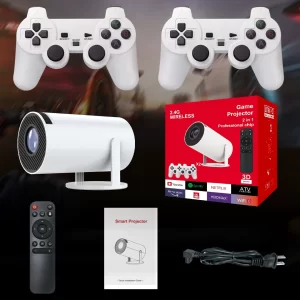 New Cross-Border HY300 Gaming Projector with Controller 720P HD Wireless Android 11 Game Controller