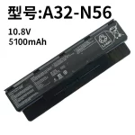 Replacement Laptop Battery for ASUS A32-N56 F45U N46V N46VM N56V N56VZ N76