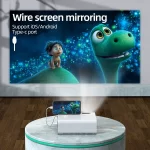 Qiangpu Original Manufacturer Portable Projector X36 Basic Version | Smart HD 4K Home Theater Projector for Bedroom, Hotel, and Office Use