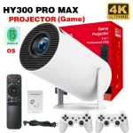 Cross-Border HY300MAX HD Game Projector Home Entertainment 2-in-1 Mini Portable Projector