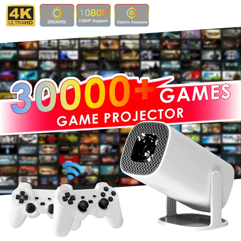 New S40Max Game Projector HY300 Game Projector Smart Android 4K HD Arcade Projector