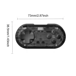 LinYuvo Wireless Switch Controller Adjustable Lighting Mini Bluetooth Gamepad for PC/Android/iOS