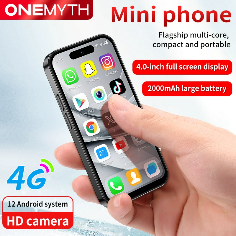 4G Smart Mini Phone M17pro 4-inch Large Screen Dual SIM Student Android 10.0 GPS Cross-border Quad-core High Configuration