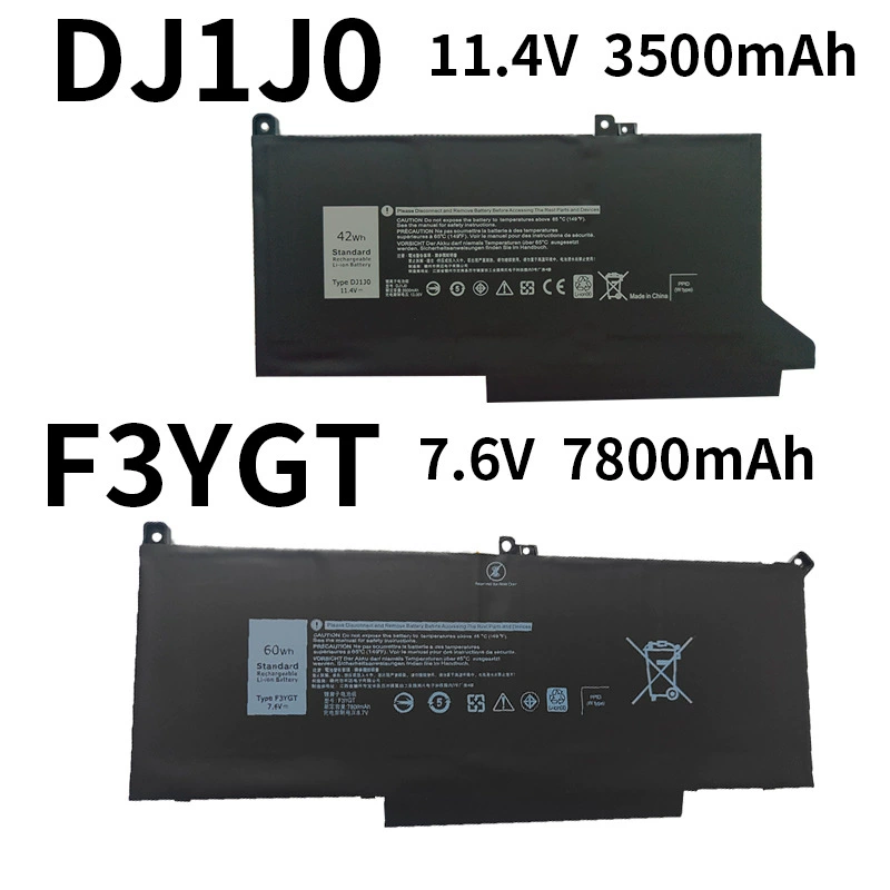 Dell DJ1J0 F3YGT Battery | Compatible with Latitude 7280 7380 7480