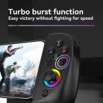 D8 Telescopic Bluetooth Game Controller for Tablet, Switch, and Mobile Phone with RGB Lighting and Six-Axis Vibration