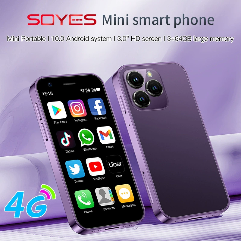 SOYES XS16 Mini Smartphone Pocket-sized Thin 4G Android Student Kids Card Phone