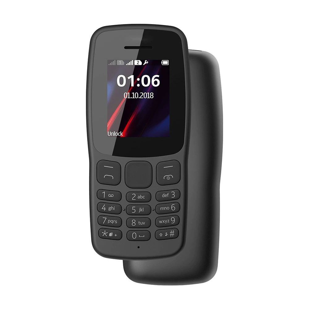 Cross-border Mobile Phone H106 Senior 2G Dual SIM Feature Phone with Large Volume GSM Long Standby Button Elderly Phone Wholesale