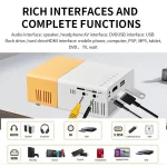 Cross-Border Hot Sale YG300 Mini Yellow Chicken Projector Mobile Wired Screen Sharing Wireless Entertainment Home Projector