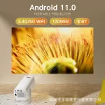 New Cross-Border Game Version Portable Projector S40 4K Android 13 WIFI HD Home Game Machine