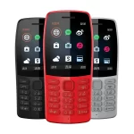 Cross-border Supply H210 2G GSM Dual SIM Elderly Student Button Feature Phone Long Standby Wholesale