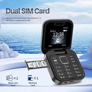 Cross-border Trade i16 Pro Dual SIM Dual Standby Feature Flip Phone | Keypad Elderly 2G Mobile Phone