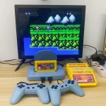 Classic Dual Player TV Game Console – Retro 8-bit FC Red & White Console with Yellow Cartridge Slot for Home Use, Amazon Hot Seller