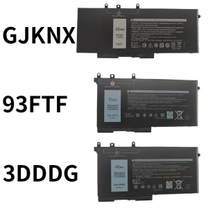 Dell 7.6 v 68wh GJKNX 93FTF Battery for Latitude 5280 5480 5490 Laptops