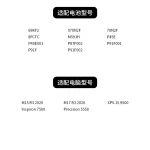 Laptop Battery Compatible with Dell 69KF2 XPS15 9500 P91F 8FCTC M15 M17 R3/R4