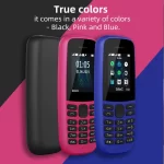 Cross-border Hot Sale 105 Elderly Phone Dual SIM 2G GSM Bar Button Feature Phone Factory Wholesale