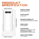 Cross-Border P30MAX Game Projector Android Allwinner H713 Supports 4K HD Projector Game Console Wholesale