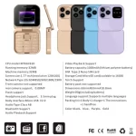Export i16pro Dual SIM Non-smart Flip Phone Keypad Elderly Phone 2G F15 Mini Dual SIM Dual Standby