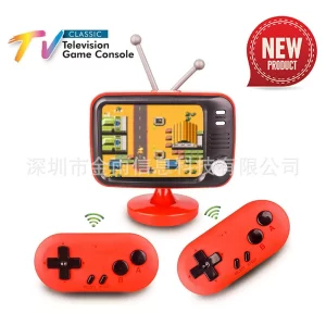 8-Bit Built-in 300 Games Retro Game Console Dual-Player Wireless Video Console Supports TV Output