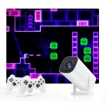 New Cross-Border Game Projector H713 P30MAX Mini Home 4K Dual WIFI Bluetooth Portable Projector