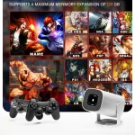 Cross-Border P30MAX Game Projector Android Allwinner H713 Supports 4K HD Projector Game Console Wholesale